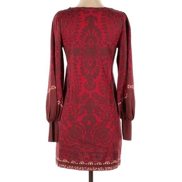 Free People Music And Lyrics Brocade Damask Jacquard Dress - Picture 4 of 9